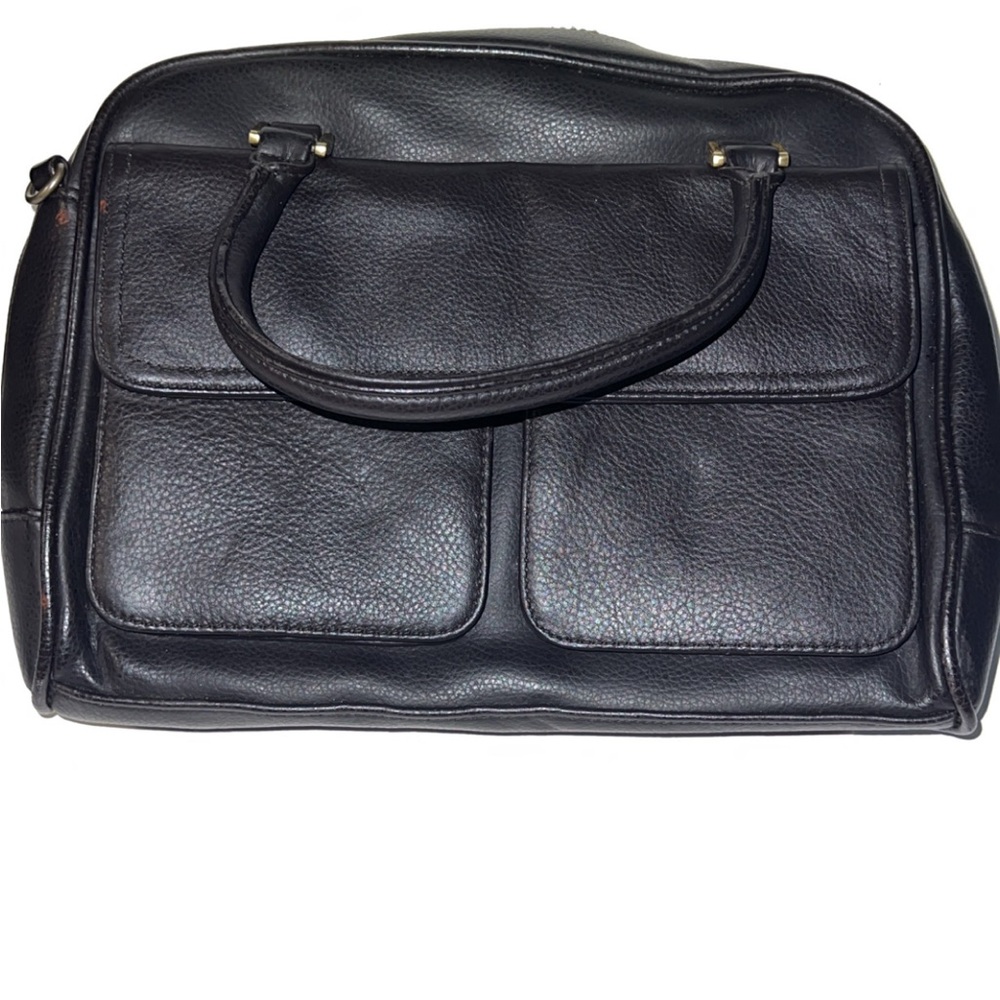 Cherokee Women's Black Leather Crossbody Bag No Strap